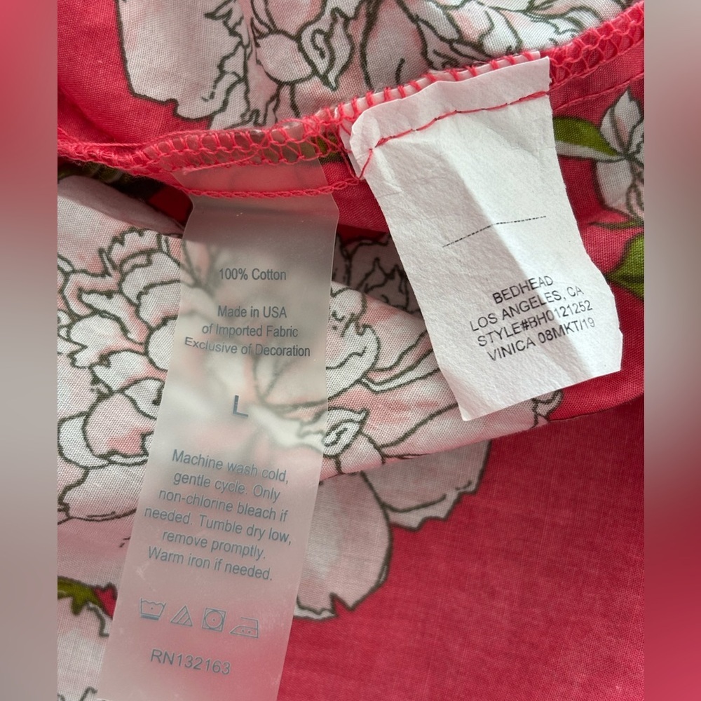BEDHEAD Sleep Dress Peony Print Cotton - Large - Picture 5 of 8